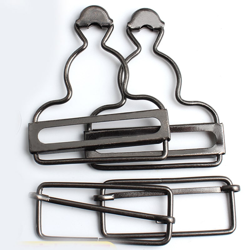 Attache pour bretelles de salopette - S, Noir