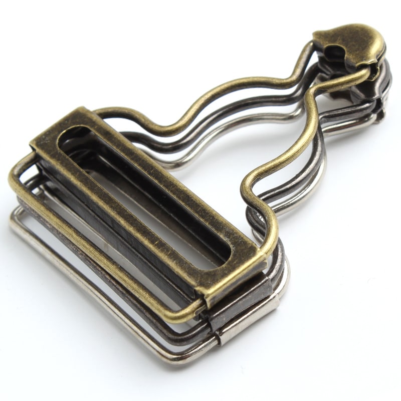 Attache pour bretelles de salopette - XXL, Bronze