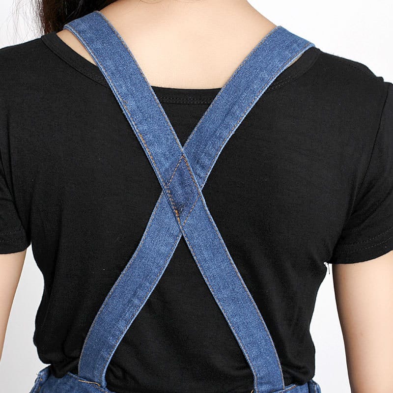 Salopette Courte Fille Justice - Jean Sergé, Taille 14, Lavage Moyen - NEUF Avec étiquettes