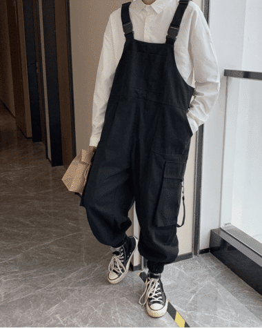 Salopette sarouel multi-poches pour homme