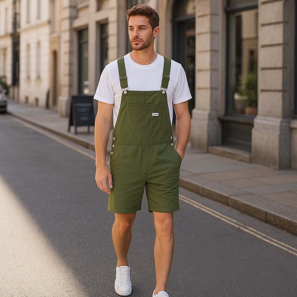 Salopette-short colorée homme 6 Salopette-short colorée homme