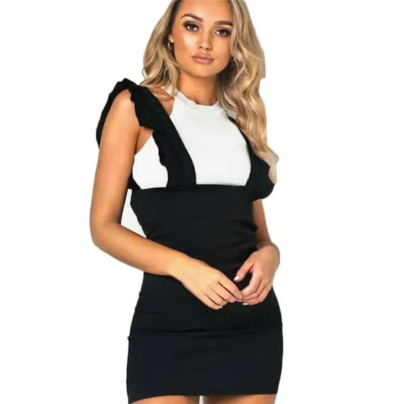 Jupe salopette taille haute business - Ma Jolie Salopette