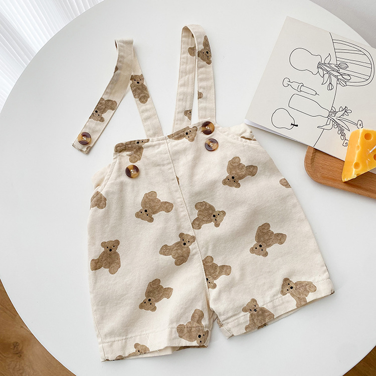Salopette à motifs oursons bébé garçon1