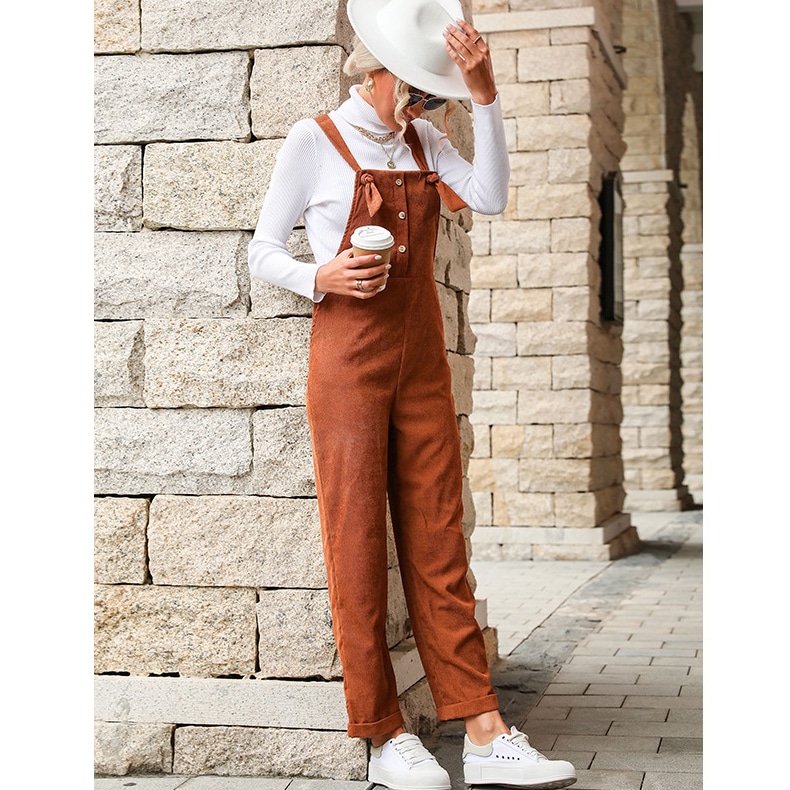 Pantalon Jambes Droites En Velours Côtelé - Blanc