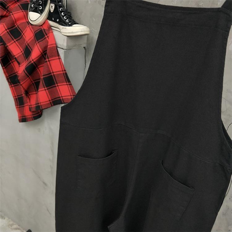 Salopette large en toile de jean pour femme 9 Salopette large en toile de jean pour femme