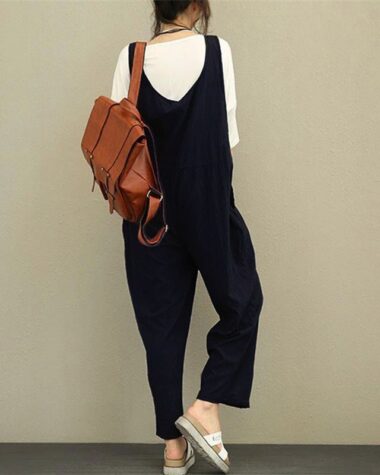 Salopette large en toile légère