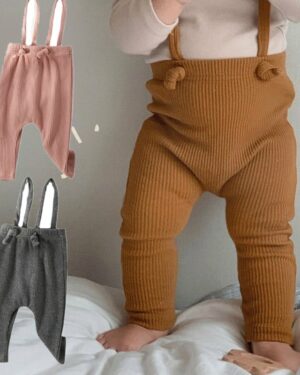 Salopette legging bébé mixte avec bretelles fines