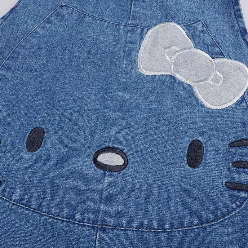 Salopette maternité jean Hello Kitty 4 Salopette maternité jean Hello Kitty