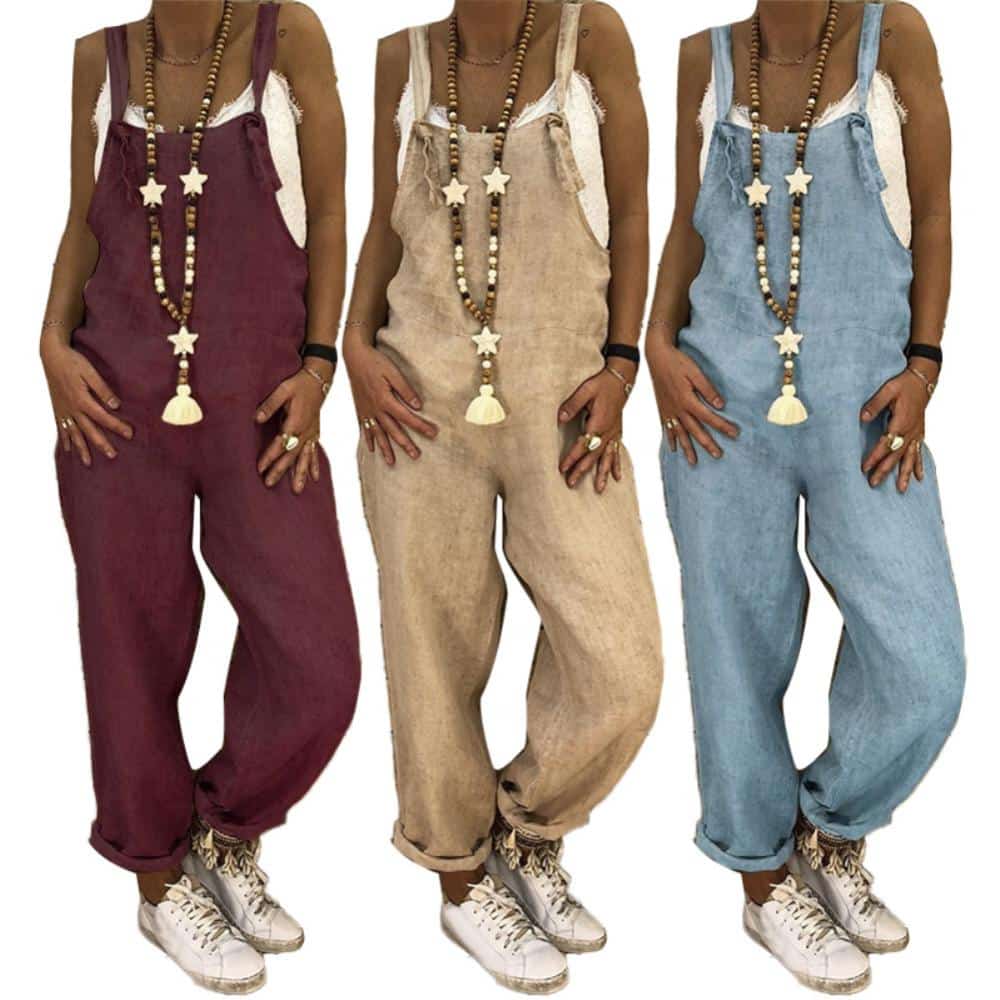Salopette pantalon décontractée femme 6 Salopette pantalon décontractée femme