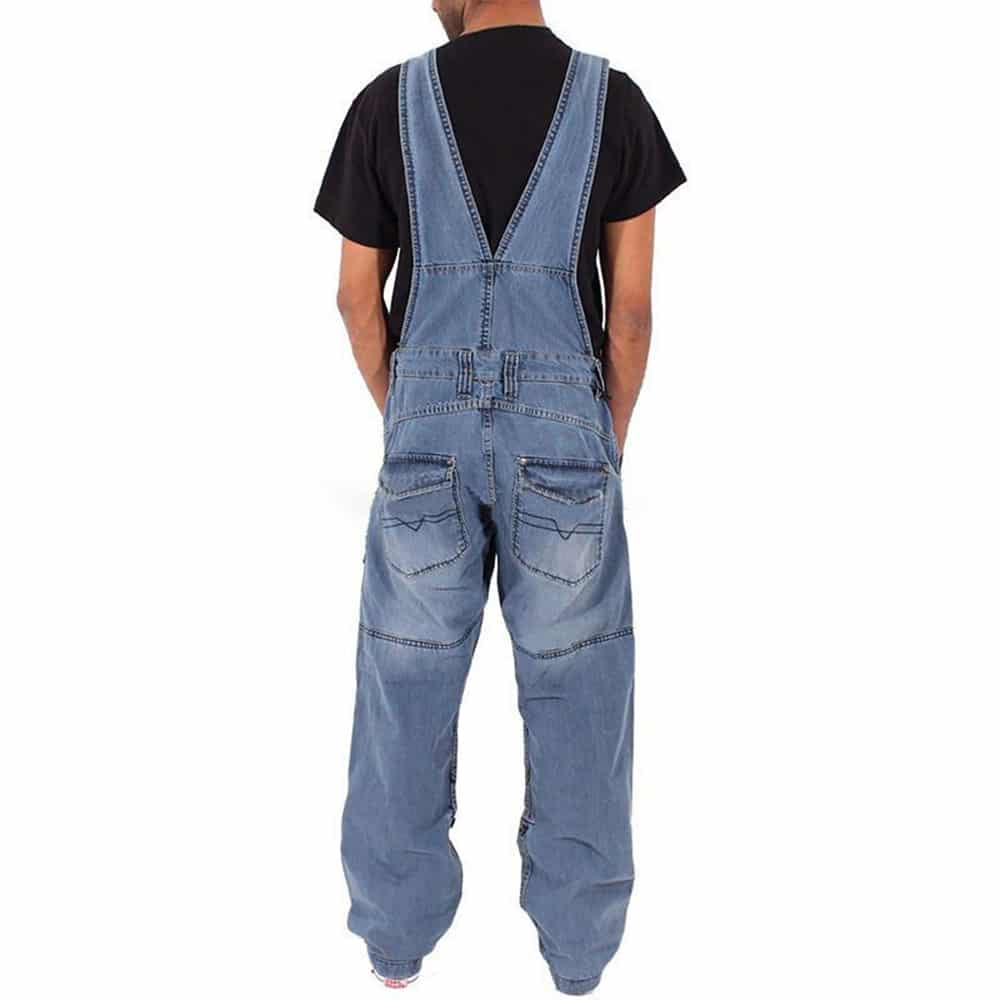 Salopette pantalon en jean baggy pour homme 2 Salopette pantalon en jean baggy pour homme