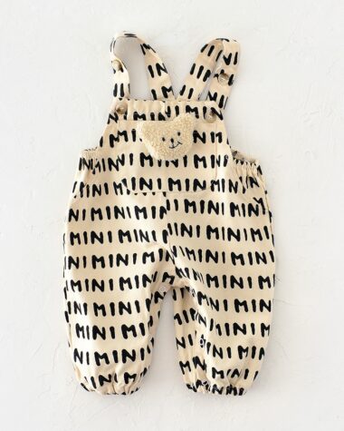 Salopette rayée ours pour bébé garçon