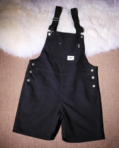 Salopette short en coton pour homme