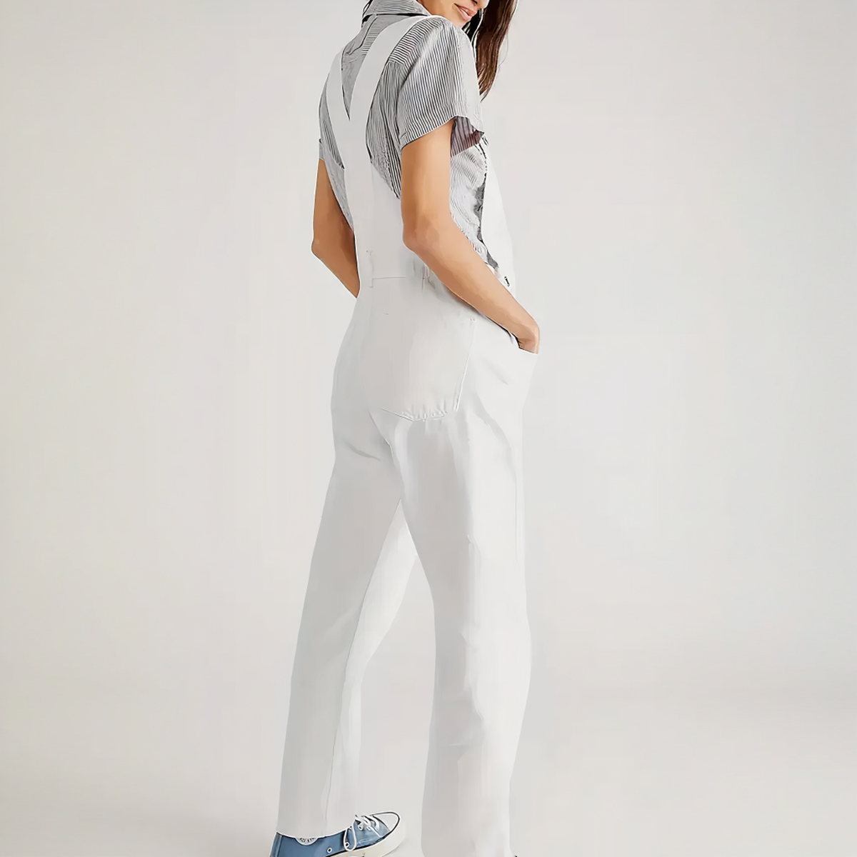 Salopette blanche femme tendance 2 Salopette blanche femme tendance