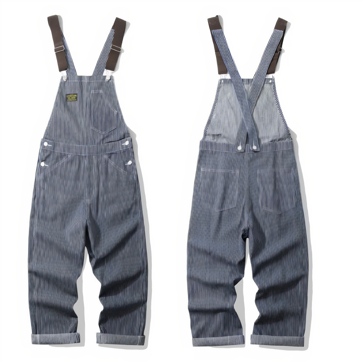 Salopette homme rayée style vintage