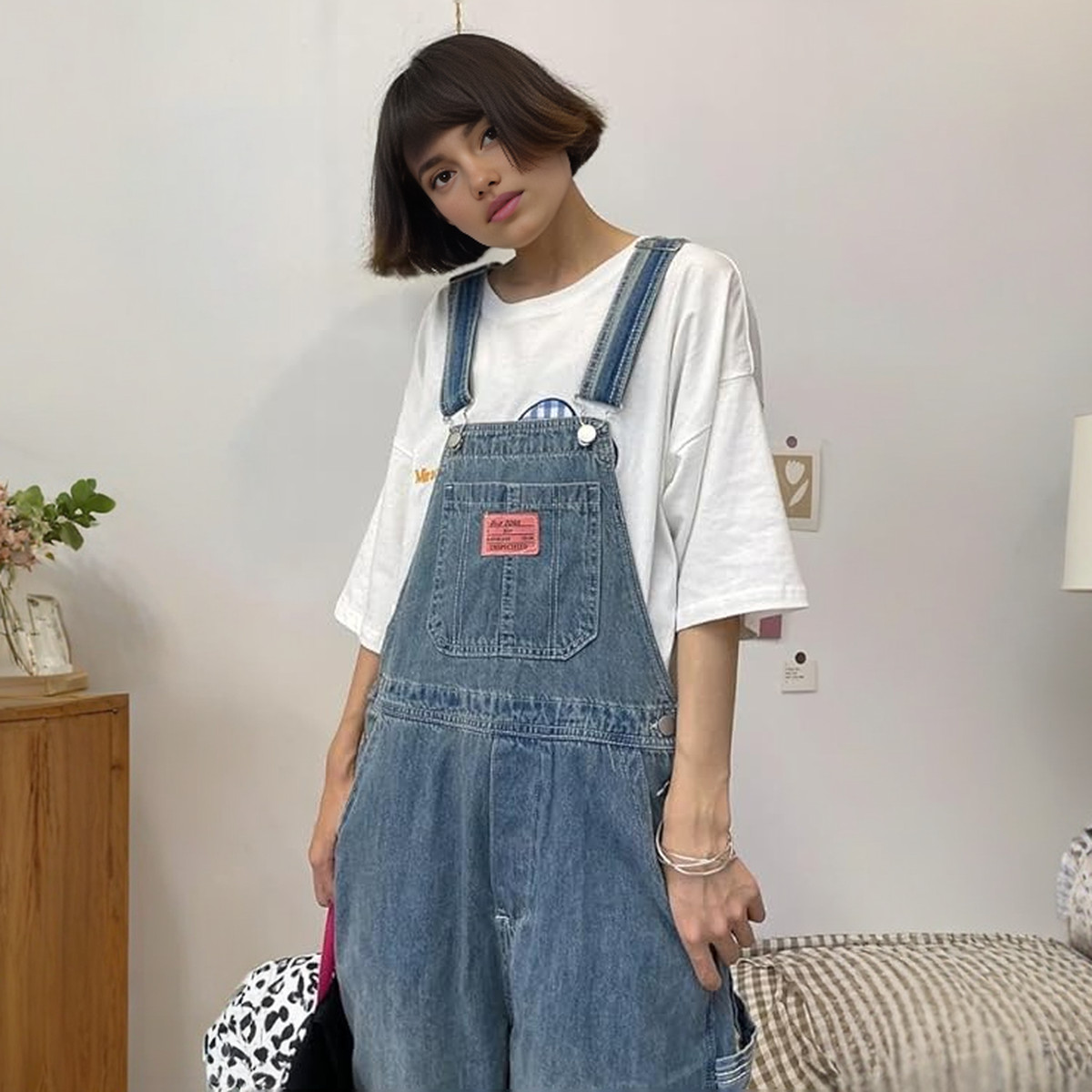 Salopette femme en jean confort absolu
